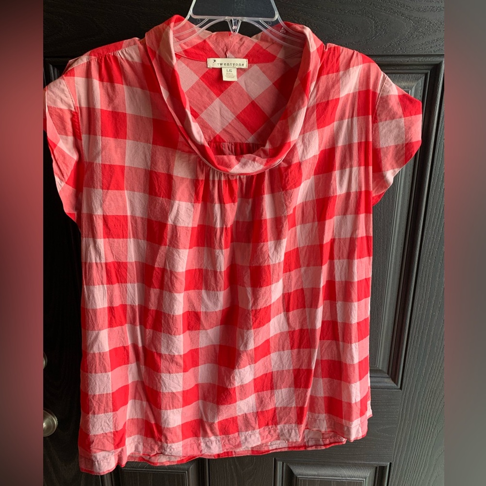 Forever 21 brand women’s 100% cotton blouse size L - Picture 2 of 8